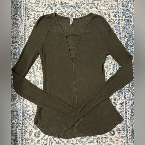 Free People Intimates Long Sleeve Layering Top - Picture 1 of 4